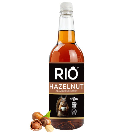 Rio Sugar Free Hazelnut Syrup - Bulk Buy (6 x 1 Litre) - Discount Coffee