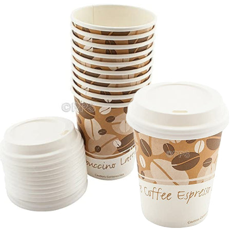 12oz Paper Cups & Lids (8 pack) | Discount Coffee