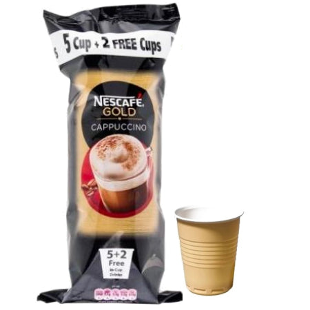 Nescafe Gold Instant Cappuccino  (7 cups) | Discount Coffee 