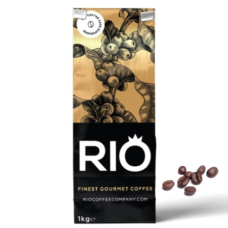 Rio Espresso Oro Coffee Beans (1kg) Italian Roast Coffee | Discount Coffee