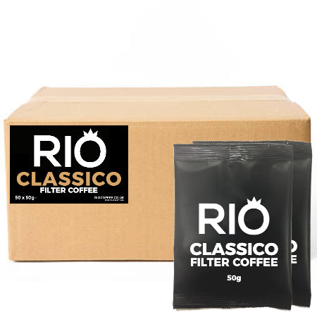 Rio Classico Ground Filter Coffee (50x50g sachets) | Discount Coffee