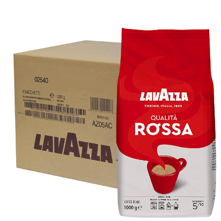 Lavazza Qualita Rossa Coffee Beans (6 x 1kg) | Discount Coffee