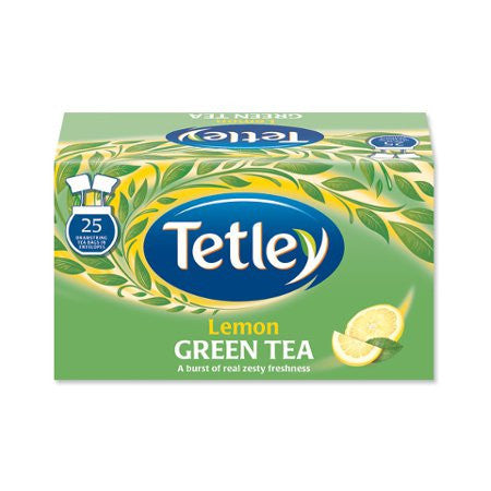 Tetley Green Tea - Lemon (25 bags) - DiscountCoffee