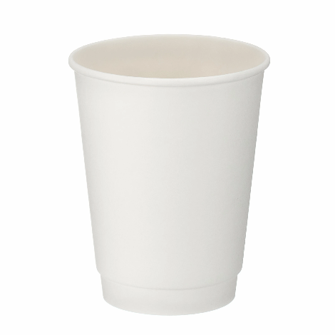 12oz Double Wall Cups - White (100) - Discount Coffee