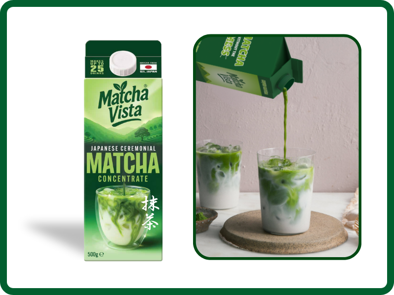 Matcha Vista Ceremonial Grade Liquid Concentrate (500ml) - Discount Coffee