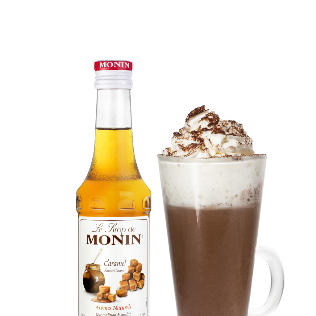 Monin Caramel Flavouring Syrup (250ml) - Discount Coffee