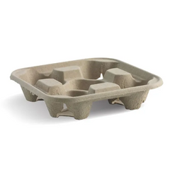 Disposable Cup Carry Trays - 4 Cup (90) - Discount Coffee