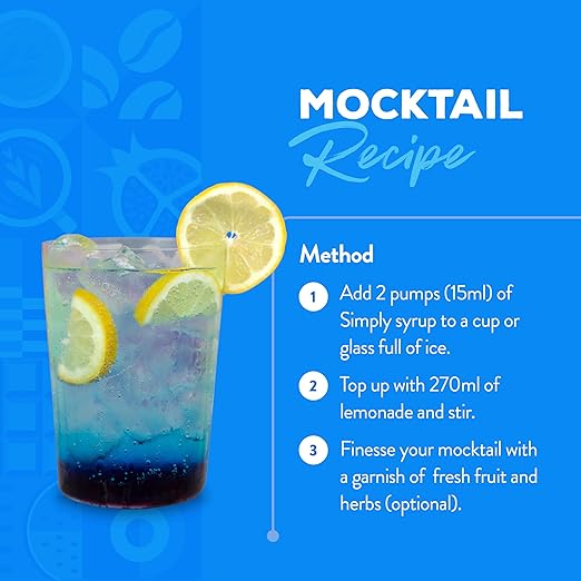 Simply Blue Curacao Flavouring Syrup (1 Litre) - Discount Coffee