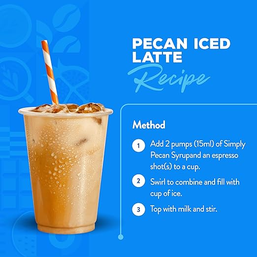 Simply Pecan Flavouring Syrup (1 Litre)  - Discount Coffee