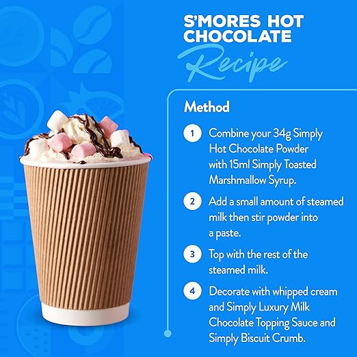 Simply Toasted Marshmallow Flavouring Syrup (1 Litre) - Discount Coffee