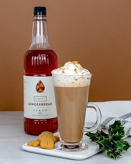Simply Gingerbread Flavouring Syrup (1 Litre) - Discount Coffee