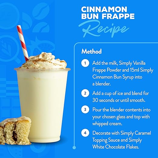 Simply Cinnamon Bun Flavouring Syrup (1 Litre) - Discount Coffee