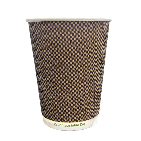 8oz Triple Wall Ripple - Premium Disposable Paper Cups (100) - Discount ...