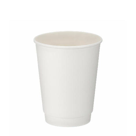 8oz Double Wall Cups - White (100) - Discount Coffee