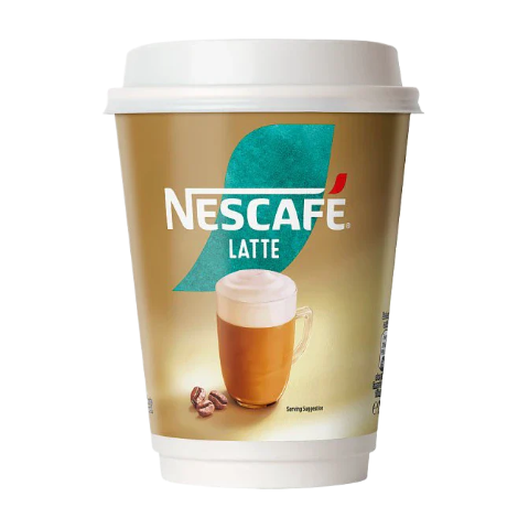 Nescafe & Go - Latte - 12oz Foil Sealed Drinks (8 Cups) - Discount Coffee