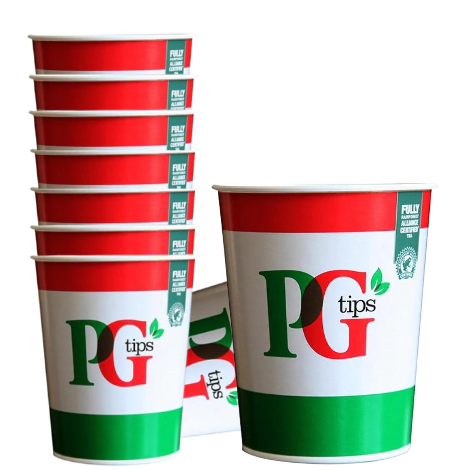 12oz Foil Sealed Drinks - PG Tips White Tea - Nescafe & Go Compatible (10 Cups)