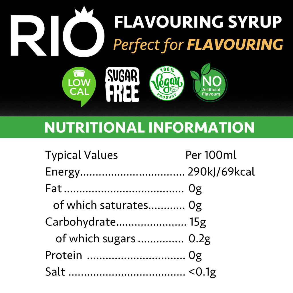 Rio Sugar Free Caramel Syrup (1 Litre)