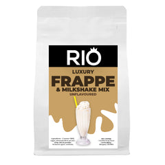 Rio Frappe & Milkshake Powder 500g. An unflavoured Rio Frappe & Milkshake bag on a white background - Discount Coffee
