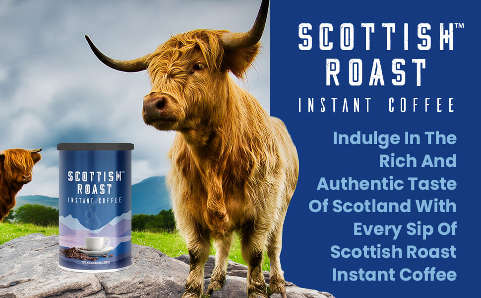 Scottish Roast Instant Coffee Highland cow
