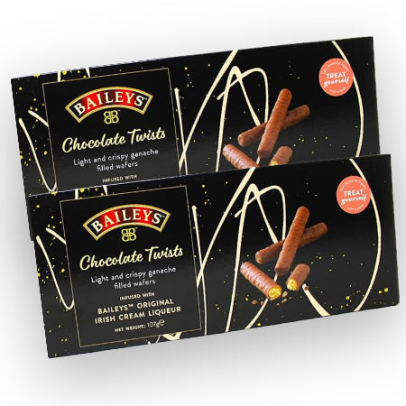 Baileys Chocolate Twists Crispy Wafers (120g) - Discount Coffee