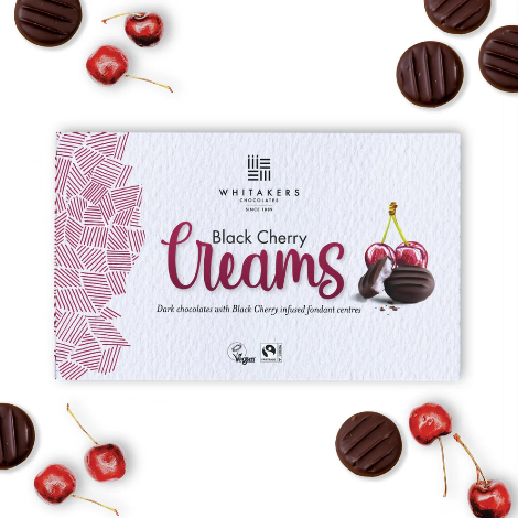 Whitakers Chocolate Black Cherry Creams (150g) - Discount Coffee