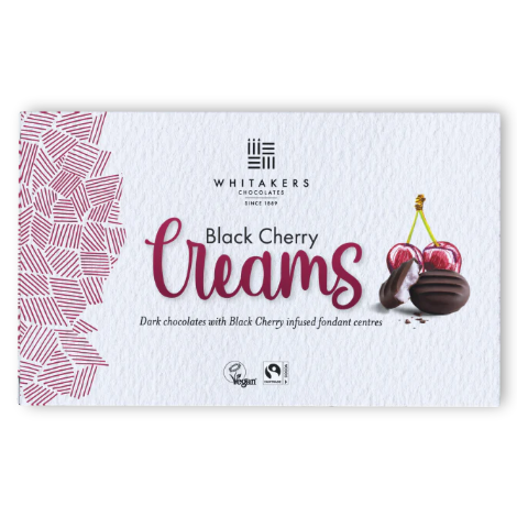 Whitakers Chocolate Black Cherry Creams (150g) - Discount Coffee