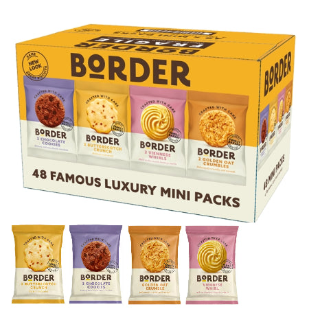 Border Mini Packs Biscuits (48 Biscuits) - Discount Coffee