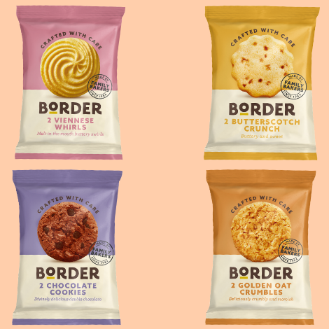 Borders Raspberry Biscuits Border Biscuits Mini Packs | 48 Individually Wrapped - Discount Coffee