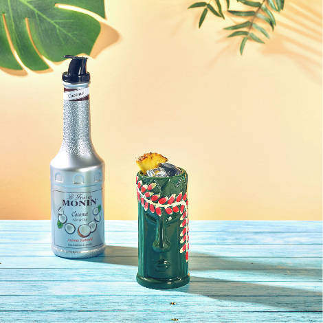 Monin Coconut Fruit Mix Puree (1 Litre) with Pourer