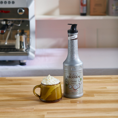 Monin Coconut Fruit Mix Puree (1 Litre) with Pourer
