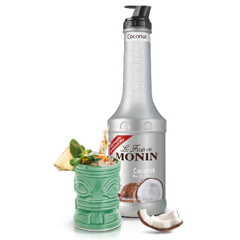 Monin Coconut Fruit Mix Puree (1 Litre) with Pourer