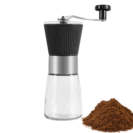 Manual Glass Coffee Bean Grinder - Discount Coffee