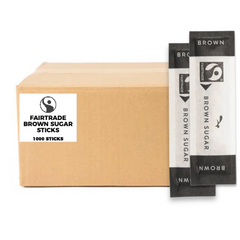Fairtrade Brown Sugar Sticks (1000) - Discount Coffee