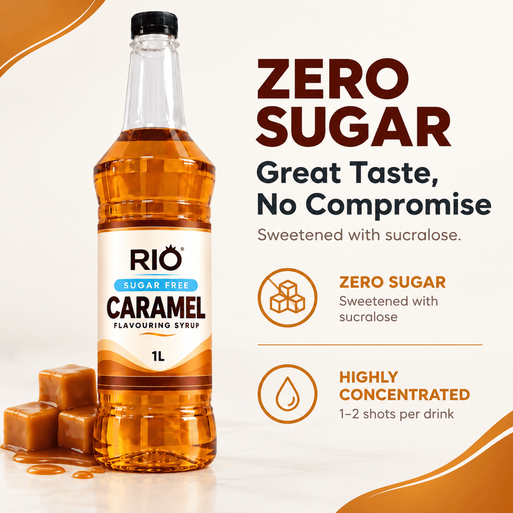 Rio Sugar Free Caramel Coffee Syrup (1 Litre)