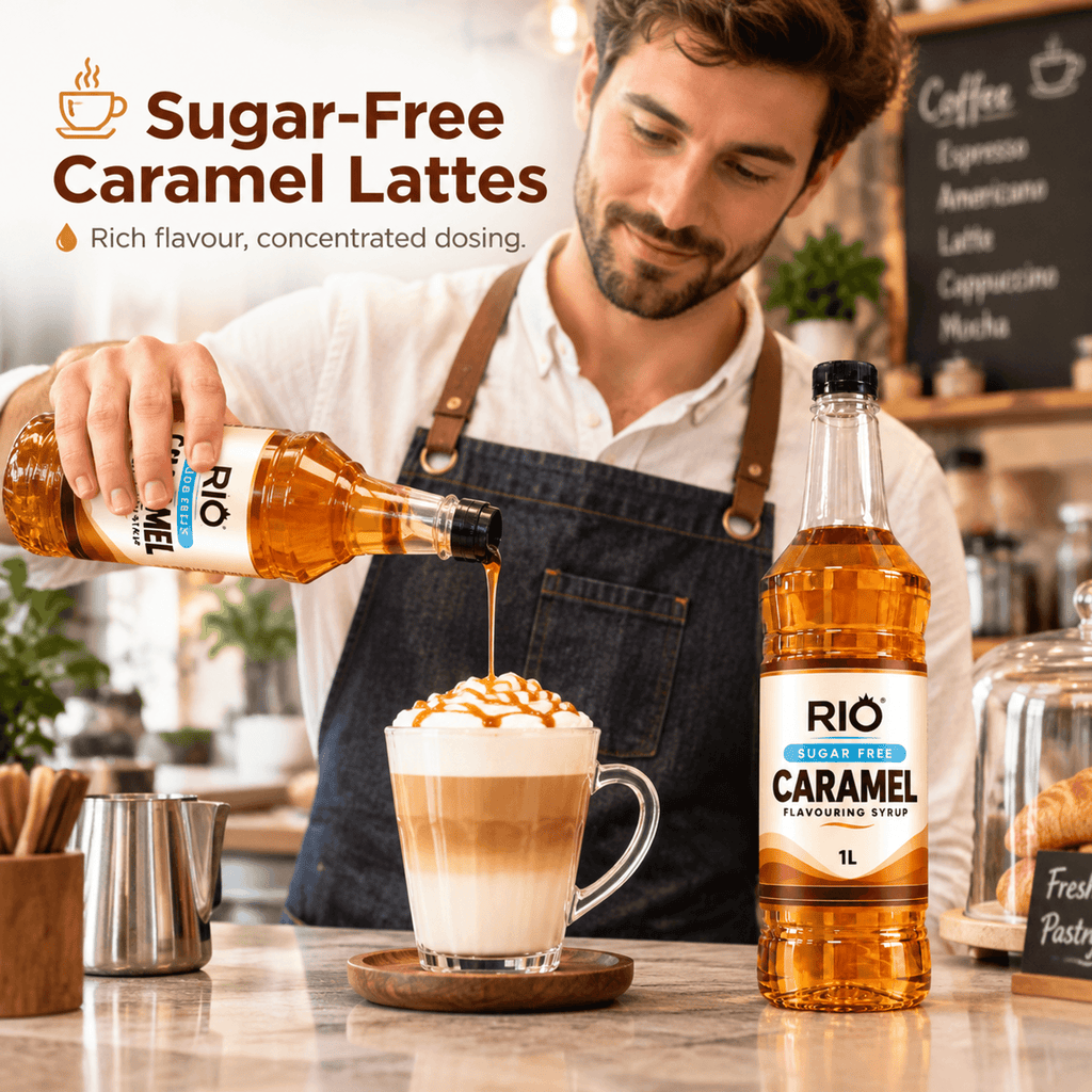 Rio Sugar Free Caramel Coffee Syrup (1 Litre)