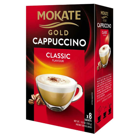 Mokate Gold Instant Cappuccino Sachets (8) - Discount Coffee