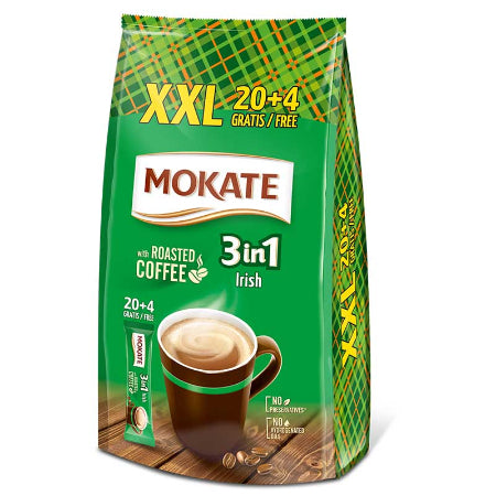 Mokate Irish Cream 3in1 Instant (24 Sachets) - Discount Coffee