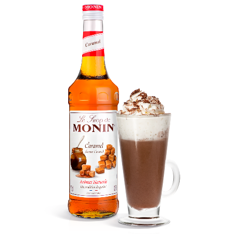 Monin Caramel Flavouring Syrup (700ml) - Discount Coffee