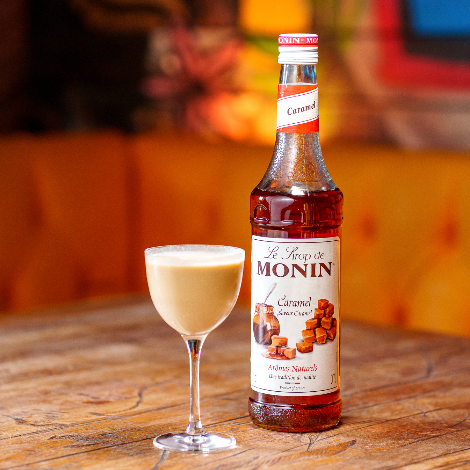 Monin Caramel Flavouring Syrup (700ml) - Discount Coffee