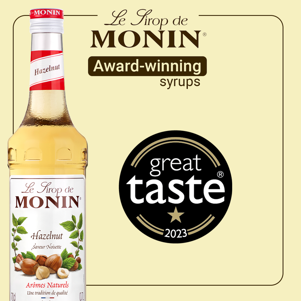 Monin Hazelnut Flavouring Syrup (700ml) - Discount Coffee