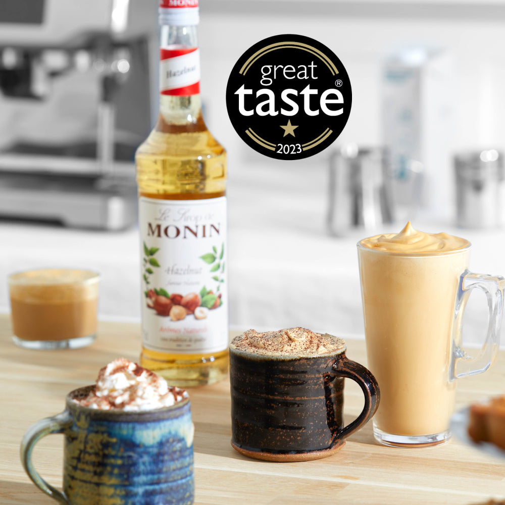 Monin Hazelnut Flavouring Syrup (700ml) - Discount Coffee
