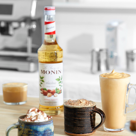 Monin Hazelnut Flavouring Syrup (700ml) - Discount Coffee