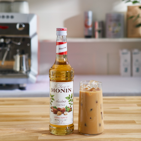 Monin Hazelnut Flavouring Syrup (700ml) - Discount Coffee