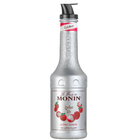 Monin Lychee Fruit Puree Mix | Real Fruit | 1 Litre - Discount Coffee