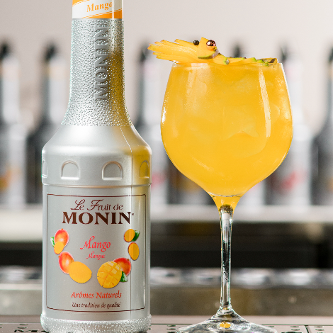 Monin Mango Fruit Mix Puree (1 Litre) - Discount Coffee