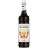 Monin Peach Tea syrup bottle 1 Ltr on a white background - Discount Coffee