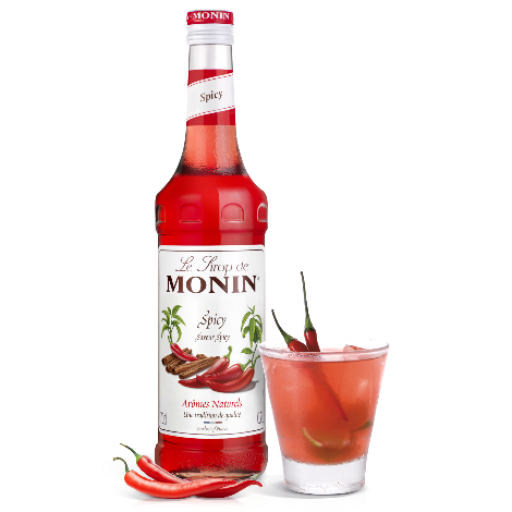 Monin Spicy Syrup 700ml | Chilli Lattes & Cocktails | UK - Discount Coffee