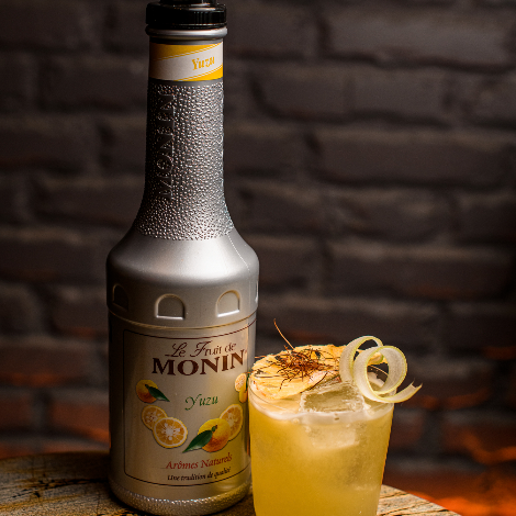 Monin Yuzu Fruit Mix Puree (1 Litre) - Discount Coffee