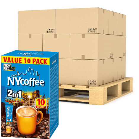 NY Coffee Instant Coffee 2 in 1 Sachets - 200 Cases (Pallet Buy) - Discount Coffee