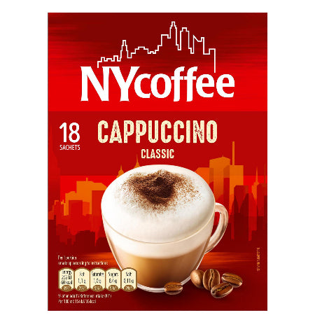 Y Coffee Instant Cappuccino Sachets (18) - Discount Coffee